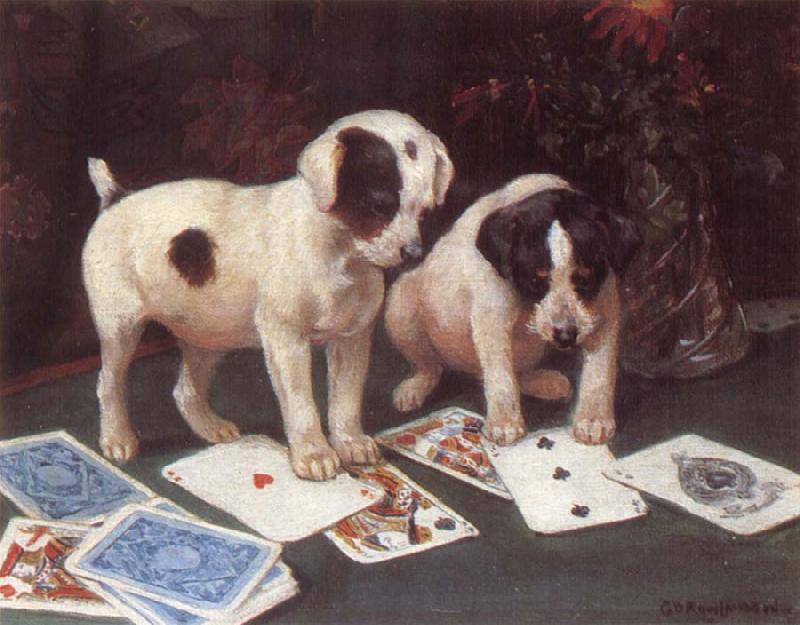 George Rowlandson Poker oil painting image